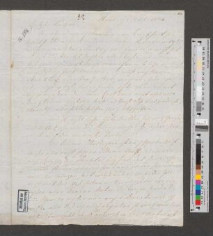 Brief an Pauline Bassenge