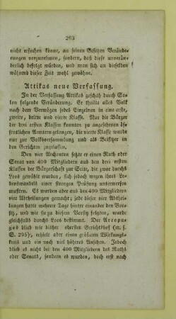 Attikas neue Verfassung