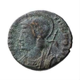 Münze, Follis, Aes 4, 306 - 337 n. Chr.