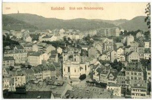 Karlsbad. Blick vom Hirschensprung