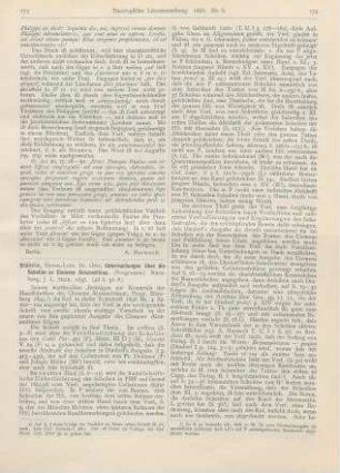 173-175 [Rezension] Stählin, Otto, Untersuchungen über die Scholien zu Clemens Alexandrinus