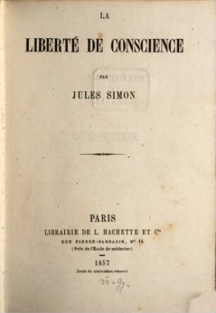 La liberté de conscience