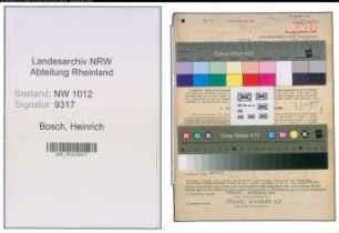 Entnazifizierung Heinrich Bosch , geb. 07.02.1921 (Techniker)