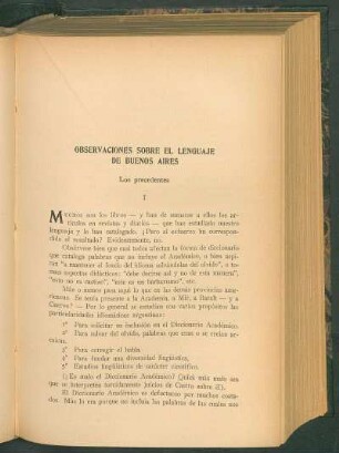 Observaciones sobre el lenguaje de Buenos Aires : Los precedentes