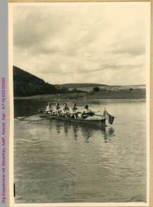Gig-Doppelvierer mit Steuerfrau des CFRV, 1942