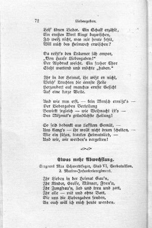 Etwas mehr Abwechslung.