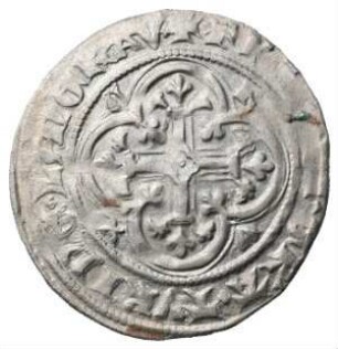 Fundmünze, Breiter Groschen, um 1341 - 1345