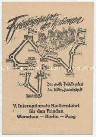 Propagandaschrift zur 5. Friedensfahrt 1952