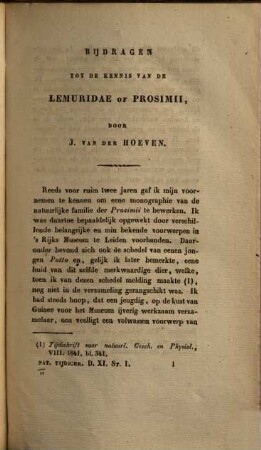 Tijdschrift voor natuurlijke geschiedenis en physiologie. 11. 1844