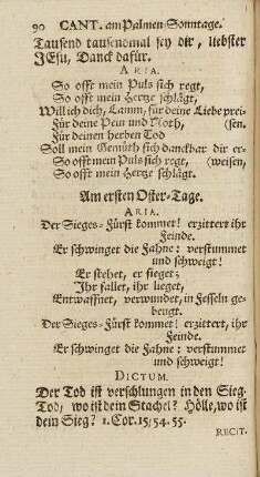 Am ersten Oster-Tage.