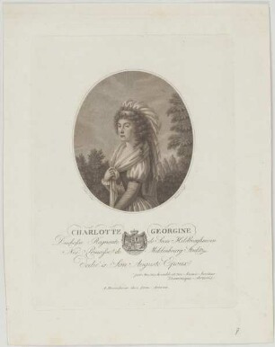 Bildnis der Charlotte Georgine de Saxe Hildburghausen