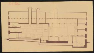 Stadttheater, Ulm: Längsschnitt 1:100