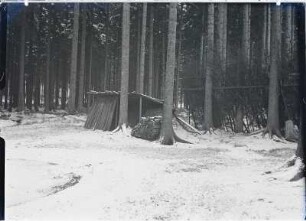 In der Nähe des Köhlermeilers in Sosa, Winterlandschaft : In der Nähe des Köhlermeilers in Sosa, Winterlandschaft