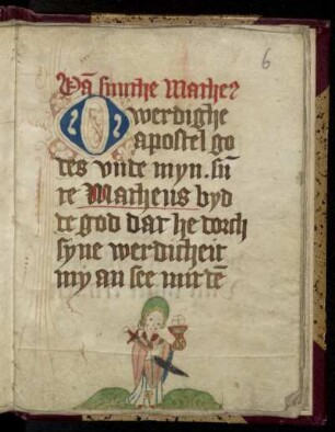 Van sunthe Matheus: O werdighe apostel [...] : [Gebet an den Apostel Matthäus]