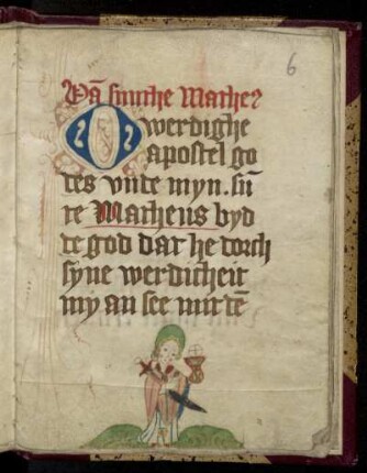 Van sunthe Matheus: O werdighe apostel [...] : [Gebet an den Apostel Matthäus]