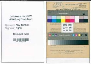 Entnazifizierung Karl Demmel , geb. 22.01.1904 (Werkstaettenleiter)