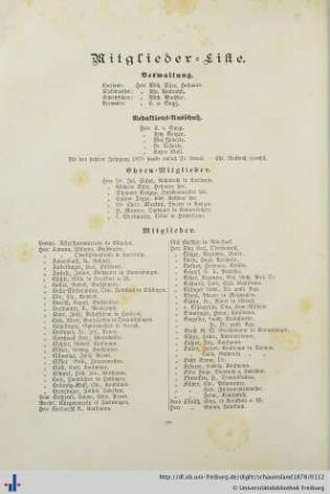 Mitglieder-Liste.