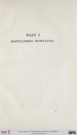 Part I: Bartolomeo Montagna