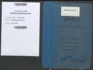 Eickhoff; Adalbert, Dr., Bergassessor; Prüfungs- u. Personalakten Band 1 (Ausarbeitungen)