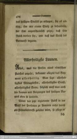 Allerheiligste Launen