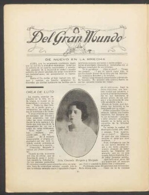 Del gran mundo : De nuevo en la brecha