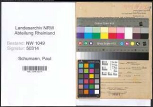 Entnazifizierung Paul Schumann , geb. 24.05.1899 ()