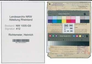 Entnazifizierung Heinrich Richtsmeier , geb. 29.11.1898 (Oberbaufuehrer)