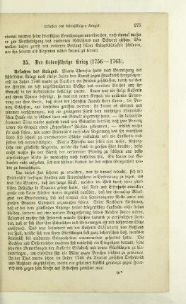 35. Der siebenjährige Krieg (1756-1763)