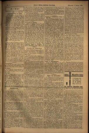 Zweite Ausgabe vom Mittwoch, den 09. Januar 1929.