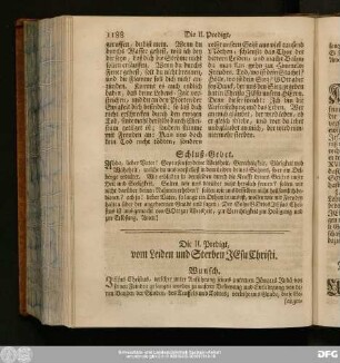 Die II. Predigt, vom Leiden und Sterben Jesu Christi.