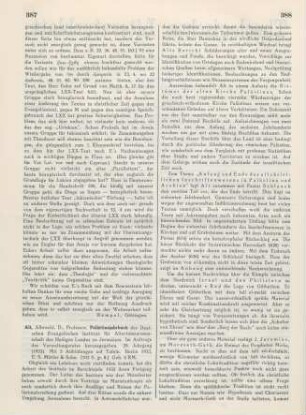 387-389 [Rezension] Palästinajahrbuch ; 29.1933