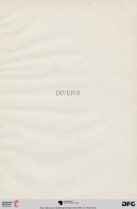 Divers (Nr. 664-674)