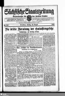 Sächsische Staatszeitung : Staatsanzeiger für den Freistaat Sachsen