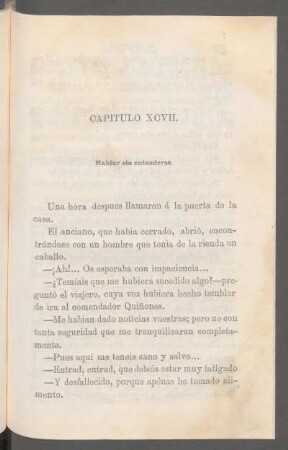 Capítulo XCVII. - Hablar sin entenderse.