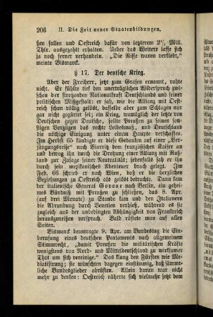 206-213, § 17. Der deutsche Krieg