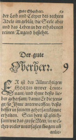 Der gute Oberherr.