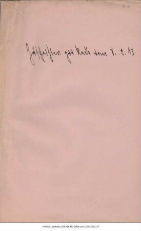 Rede im Reichstag am 7.2.1913