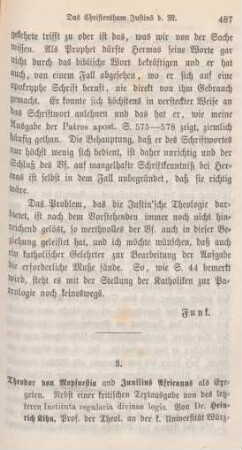 487-494 [Rezension] Kihn, Heinrich, Theodor von Mopsuestia und Junilius Africanus als Exegeten