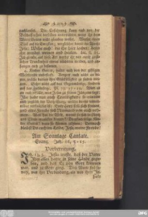 Am Sonntage Cantate. Evang. Joh. 16, 5 - 15.