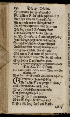 Der XLVI. Psalm. - Der LX. Psalm.