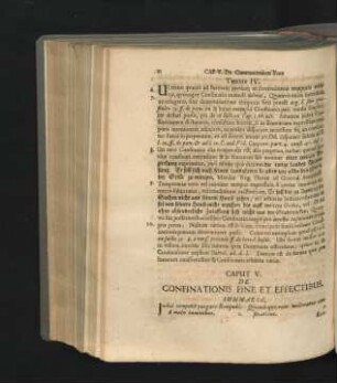 Caput V. De Confinationis Fine Et Effectibus.