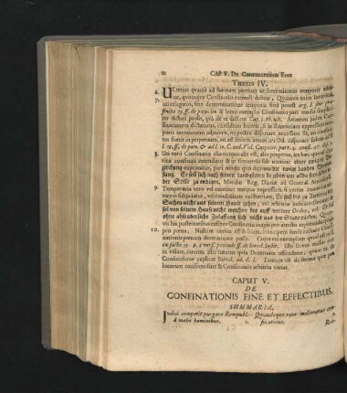 Caput V. De Confinationis Fine Et Effectibus.