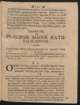 Caput III. De Praecipuis Magiae Naturalis Mediis