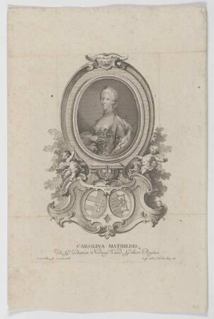 Bildnis der Carolina Mathildis Daniae Regina