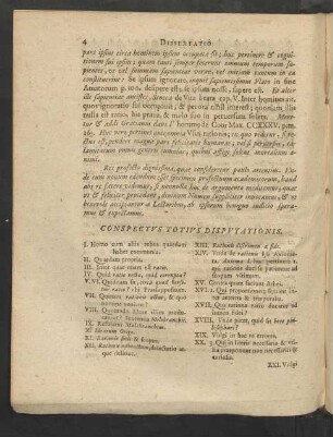 Conspectus Totius Disputationis.