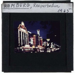 Hamburg, Reeperbahn : Nachtaufnahme