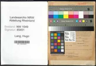 Entnazifizierung Hugo Lang , geb. 20.05.1899 (Buchhalter)