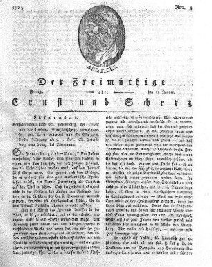 Nro. 8, Freitag, den 11. Januar 1805