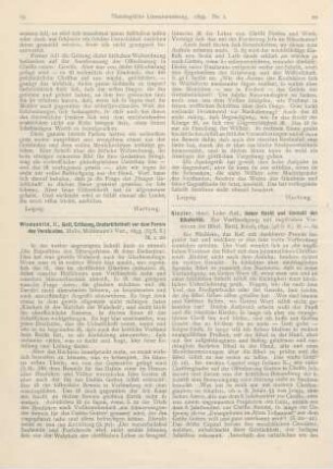 19-20 [Rezension] Windschild, K., Gott, Erlösung, Unsterblichkeit vor dem Forum des Verstandes