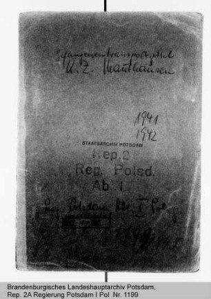 Transportzettel für die Beförderung von Gefangenen nach dem KZ Mauthausen